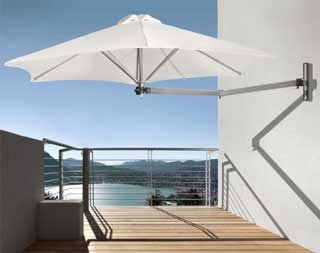 Parasol Modellen Muurparasol