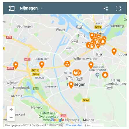 Nijmegen Kaart