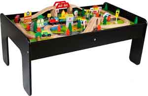 Okeykids Houten Treintafel en Speeltafel