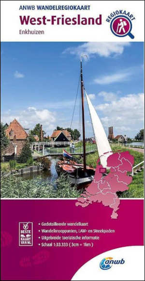 ANWB Wandelkaart West-Friesland en Enkhuizen